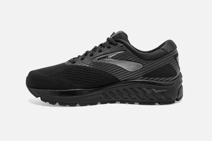 Addiction 14 Road Brooks Running Shoes NZ Mens - Black/Grey - FIVEKJ-934